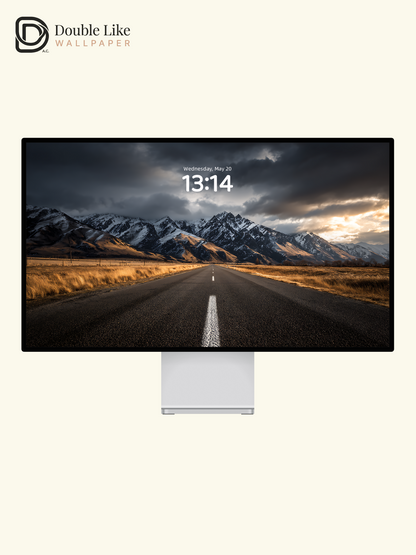 Chasing the Horizon – 4K Mountain Road Motivational Wallpaper Pack [#LFHL1012]