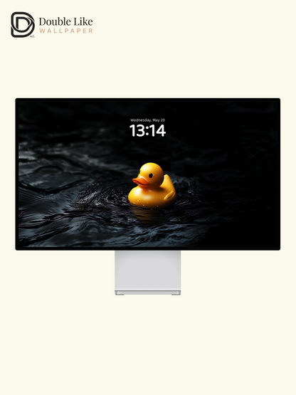Lonely Little Yellow Duck Dark Aesthetic Wallpaper Pack [#ZJY377]