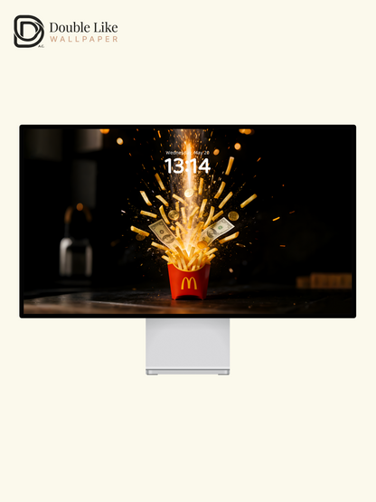 Fries Box Money Blast Wealth Motivational Full Wallpaper Set [#ZMY484]