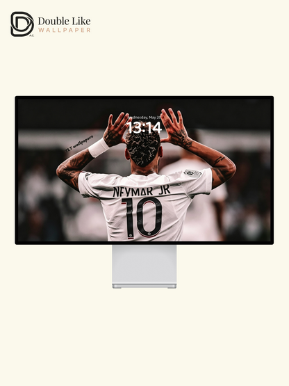 Minimal Black Neymar Back Wallpaper! Best Moody Set For All Football Fans [#HWWc017]