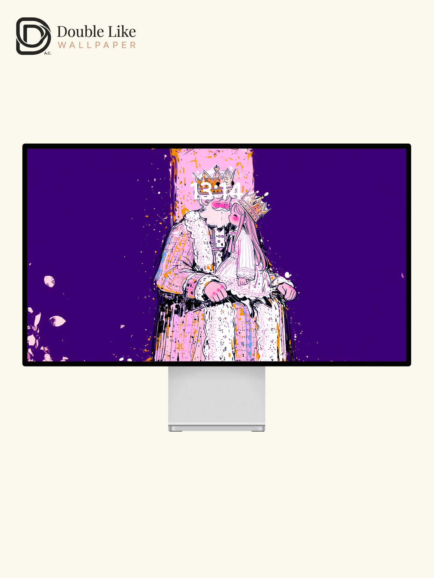 Royal King Princess Illustration Sweet Wallpaper [#HW1458]