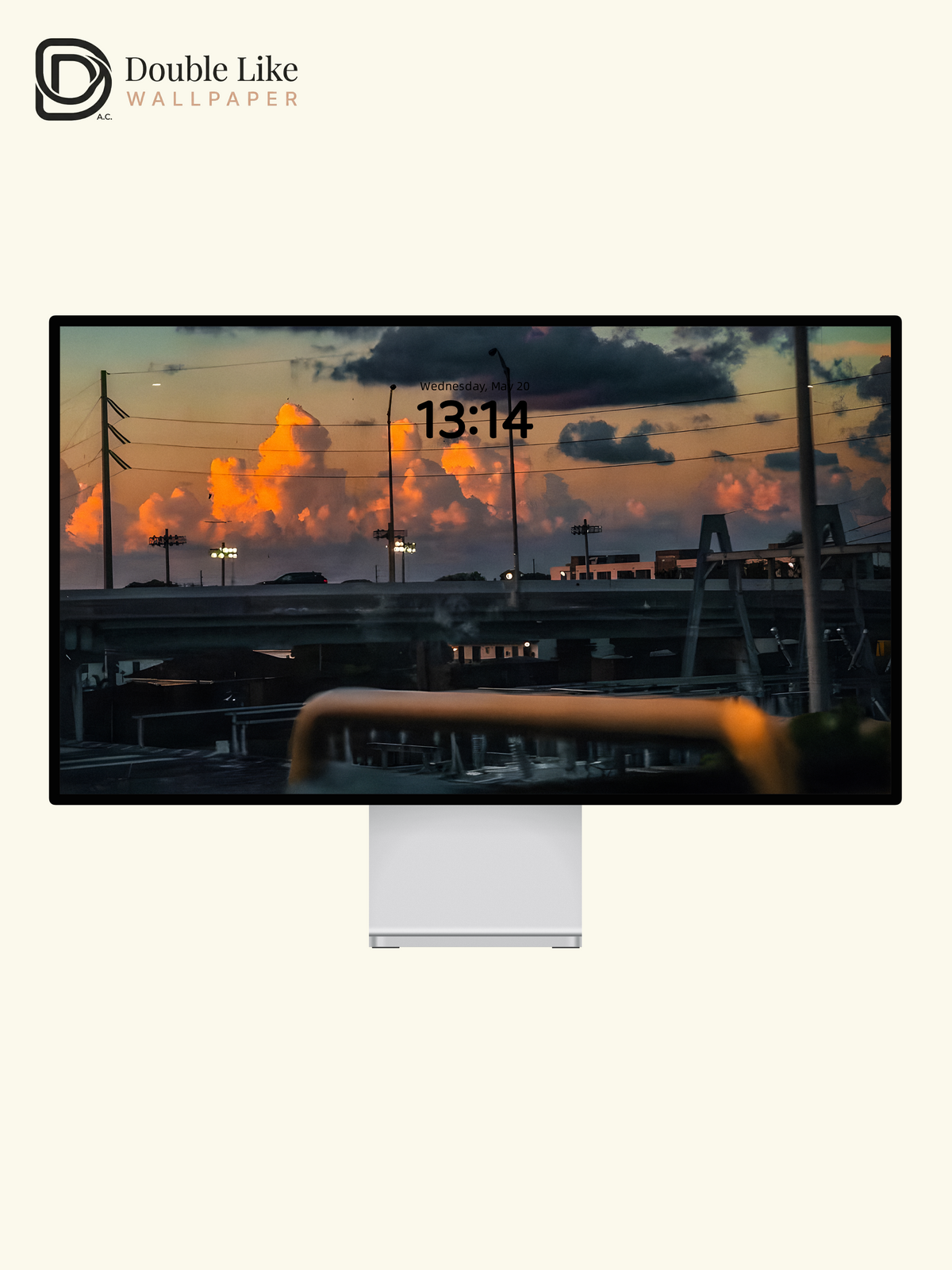 Subway Window Sunset Clouds Moon City Twilight Aesthetic Wallpaper Pack [#ZMY183]