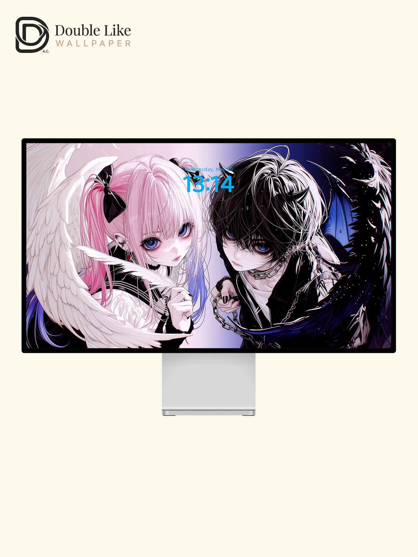 Dark Fantasy Angel & Demon Couple Wallpaper Pack [#HW1524]