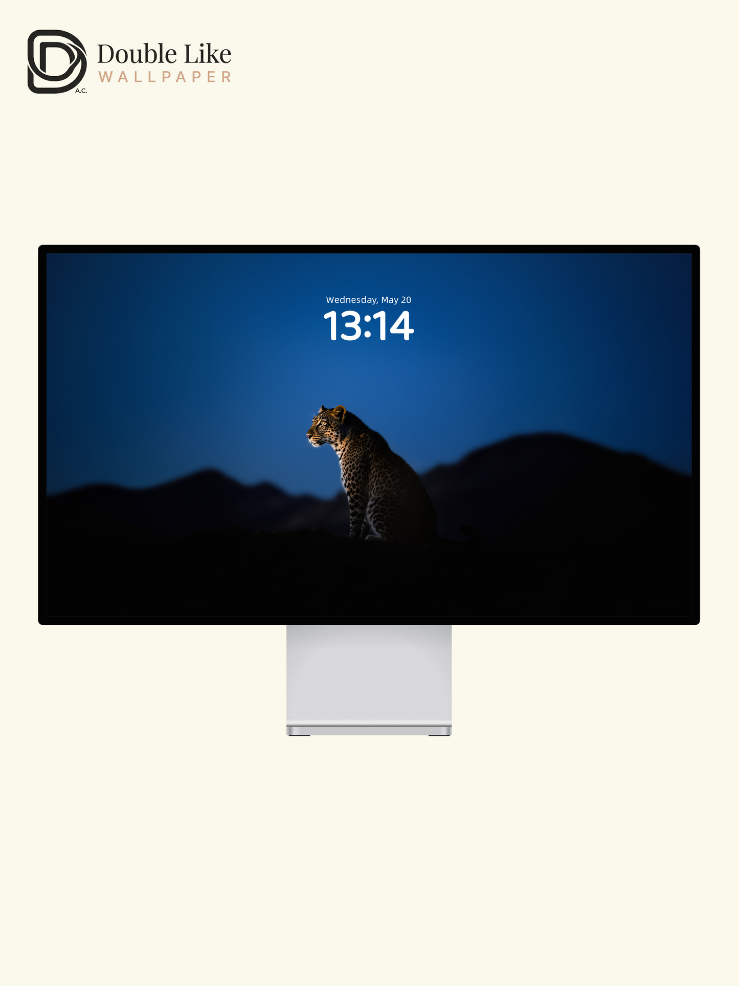 Night Blue Lone Leopard Lonely Inspirational Minimal Wild Aesthetic Wallpaper Pack [#LFHL30412]