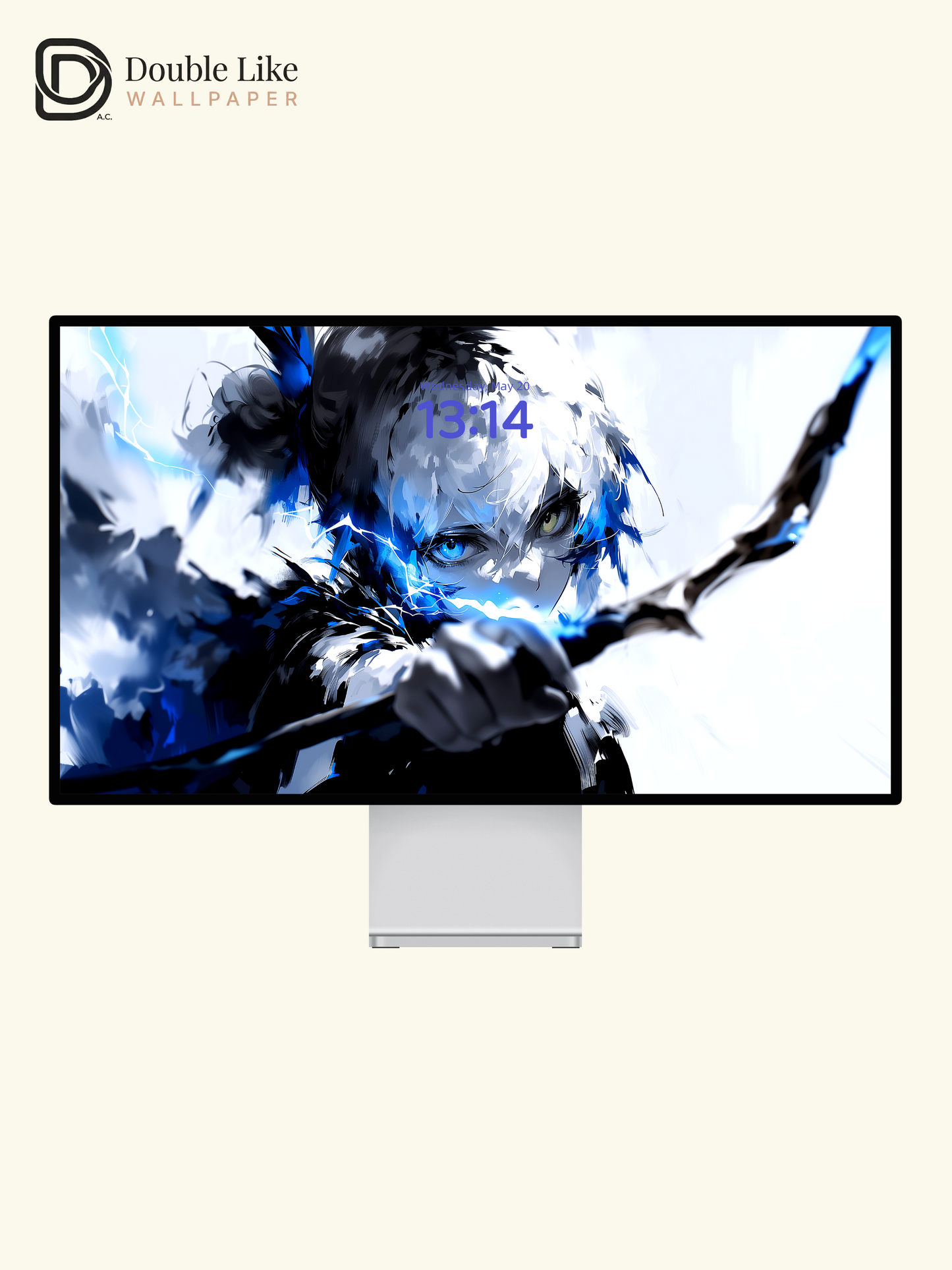 Anime Archer Lightning Glow Heterochromia Eyes Aesthetic Wallpaper Pack [#HW1495]