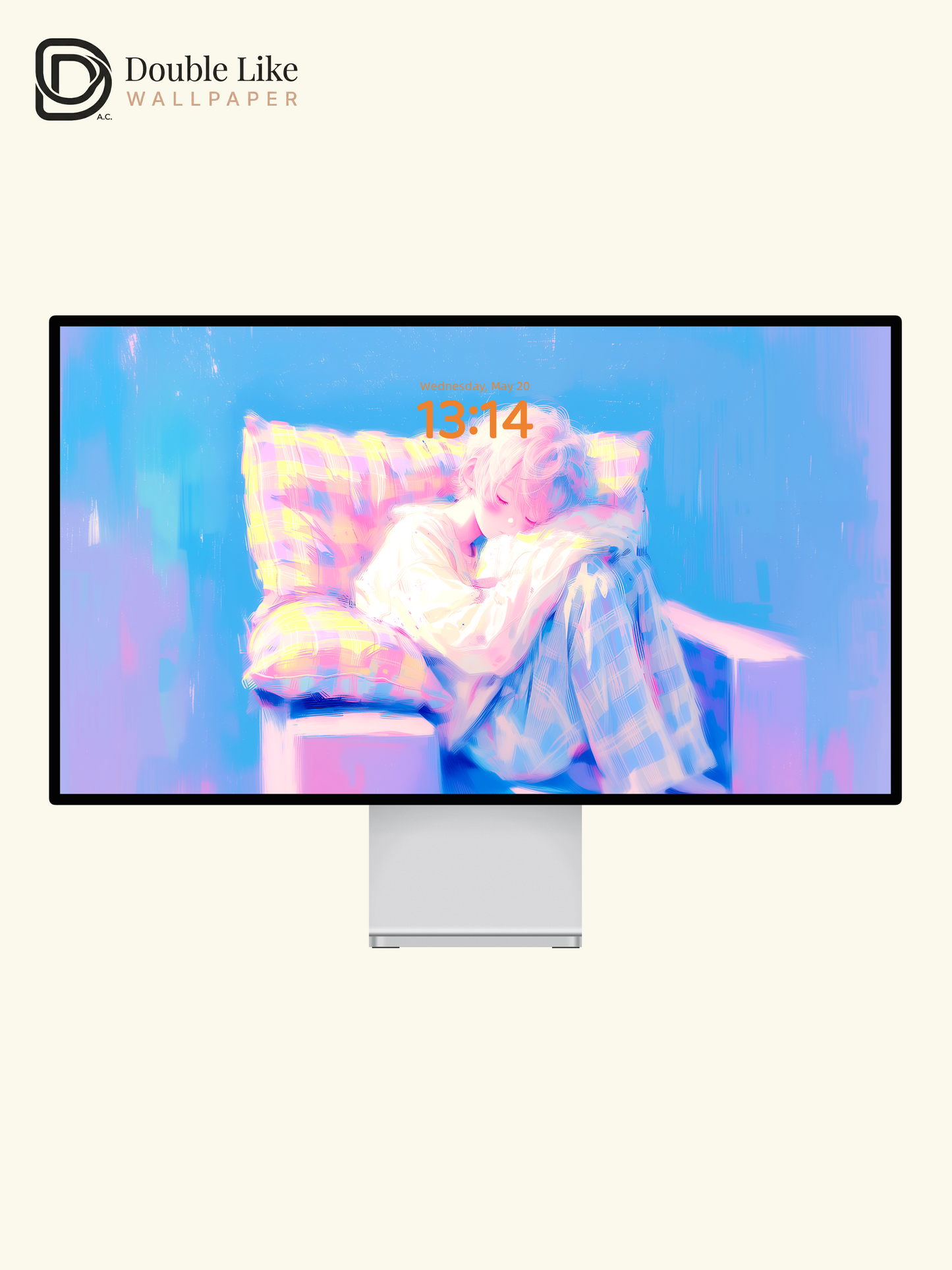 Cozy Sleeping Anime Boy Pastel Aesthetic Digital Wallpaper Pack [#HW1465]