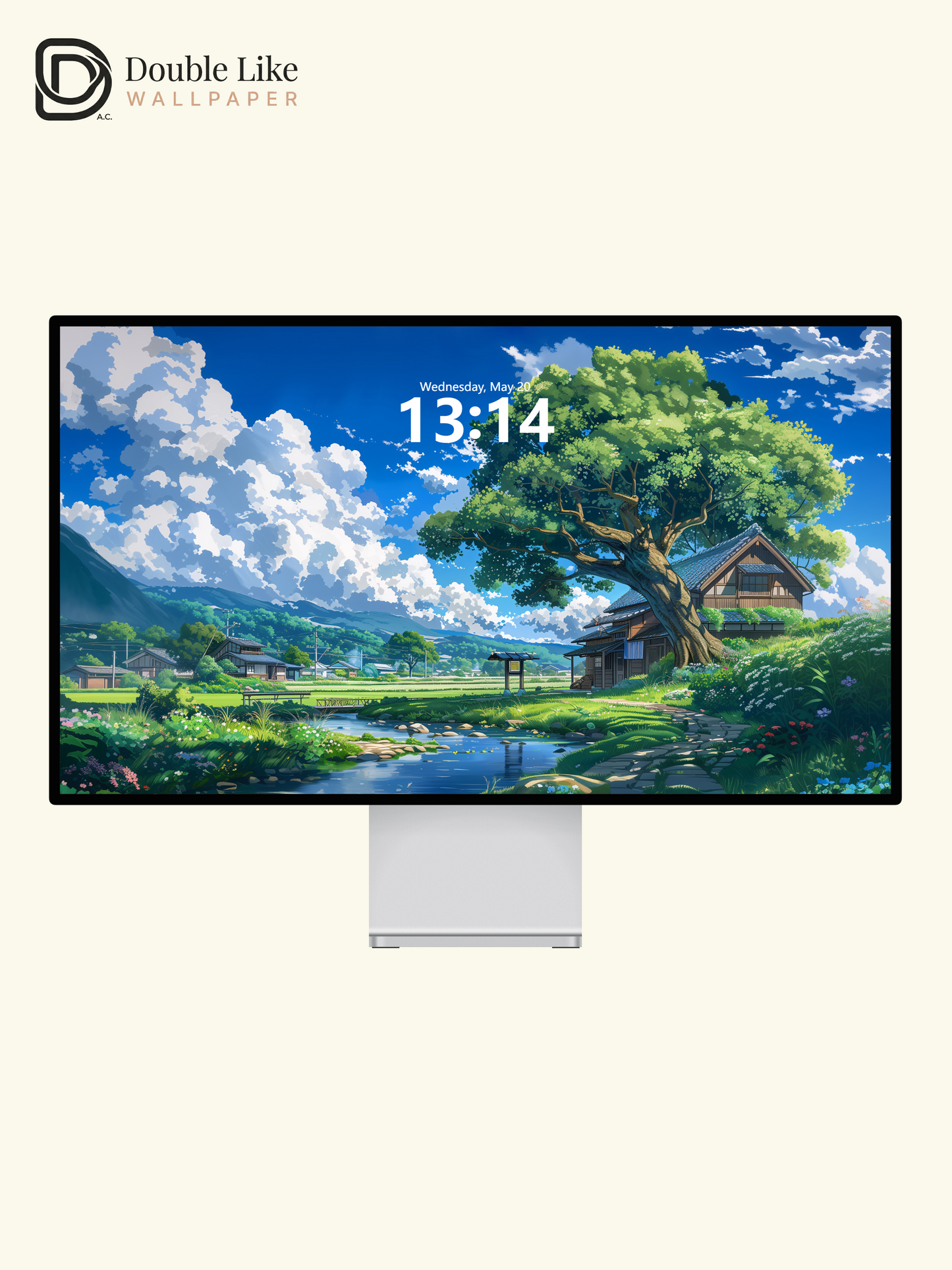 Summer Countryside River Anime Inspired Healing Wallpaper Pack [#WGF040]