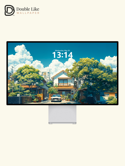 Summer Japanese Suburban Neighborhood Anime Aesthetic Wallpaper Pack [#WGF111]