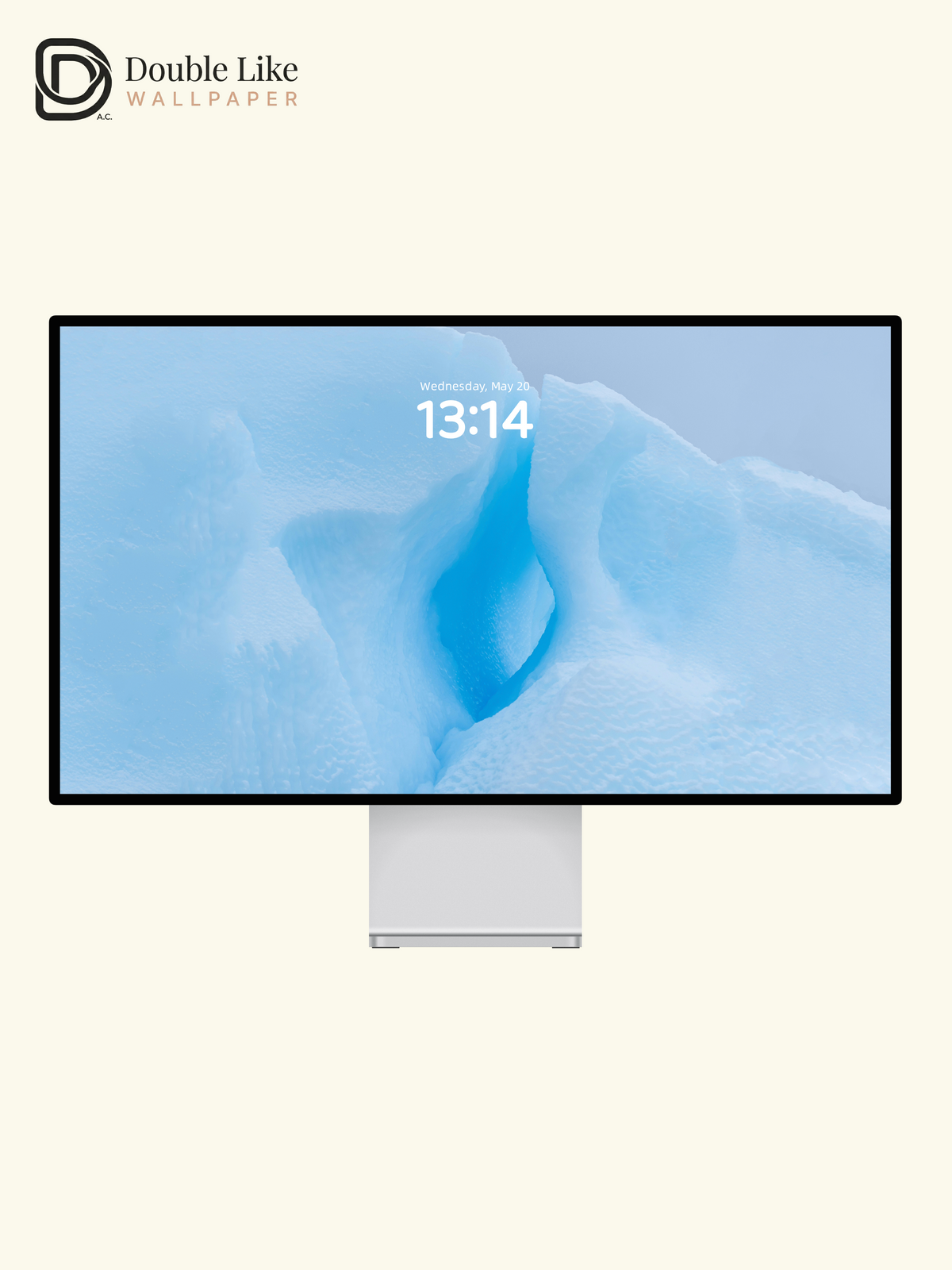 Glacial Blue Iceberg Crevasse Minimalist Polar Aesthetic Wallpaper Pack [#ZMY229]
