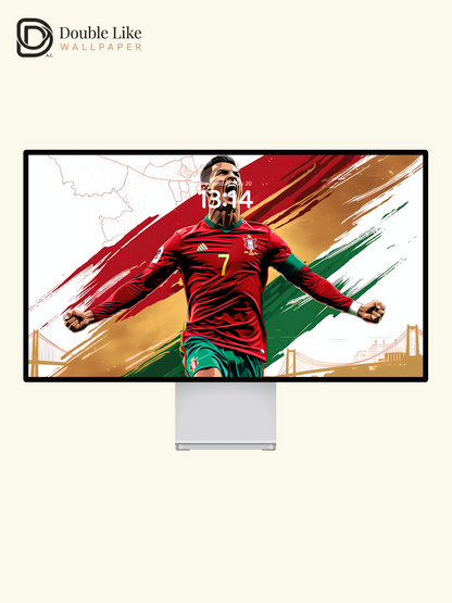 CR7 Portugal Inspirational Art Wallpaper Pack For Phone Tablet & Desktop [#LFHL1046]