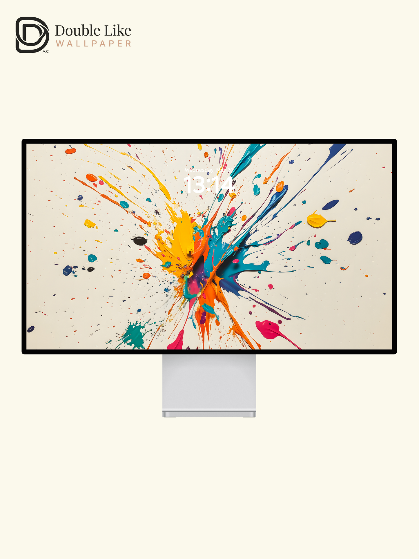 Vibrant Paint Splash Happy Art Full Wallpaper Set [#ZMY052]