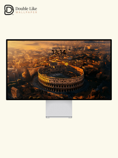 Rome Colosseum Golden Hour Cinematic Landscape Aesthetic Wallpaper Pack [#ZMY010]