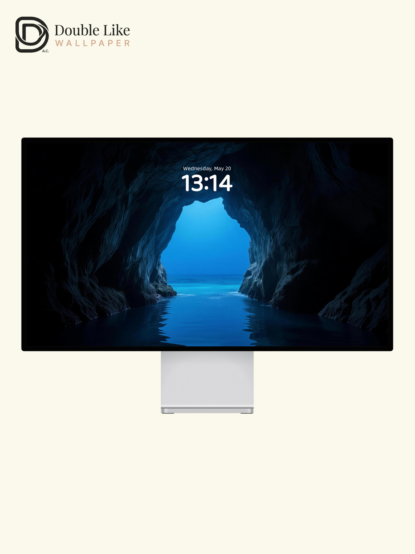 Mysterious Blue Ocean Cave Nature Landscape Aesthetic Wallpaper Pack [#LFHL30614]