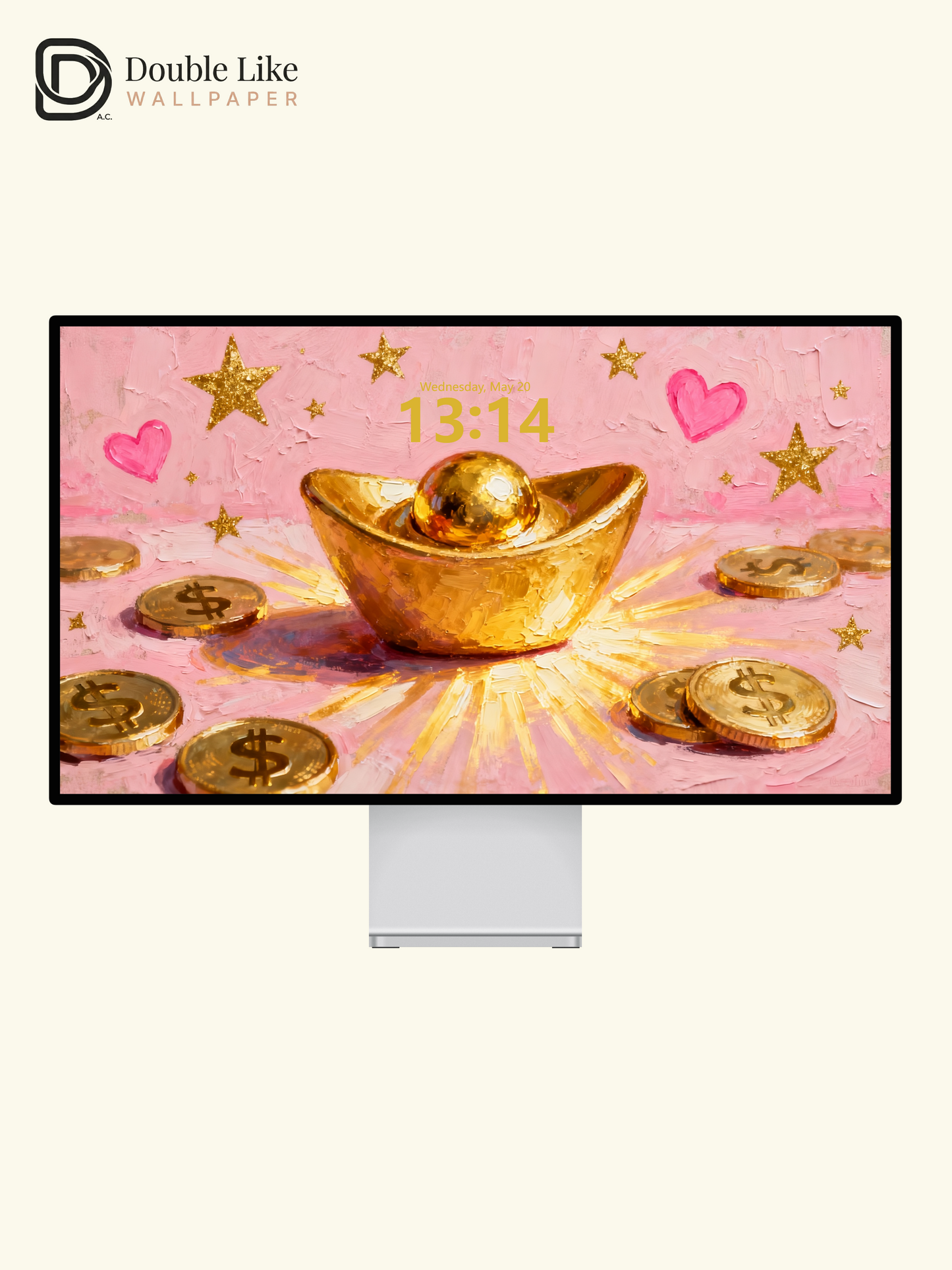 This lucky gold ingot wallpaper brings you money! Live wallpaper for all phones [#HWWa003]