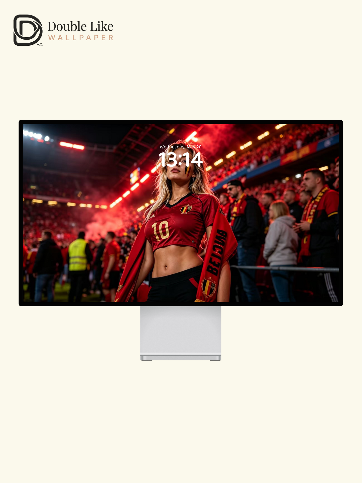 Belgium Red Stadium Vibe Portrait Full Wallpaper Pack [#HWWc008]