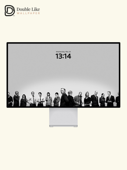 House of Cards Minimalist Black and White TV Show Aesthetic Wallpaper Pack [#ZMY530]