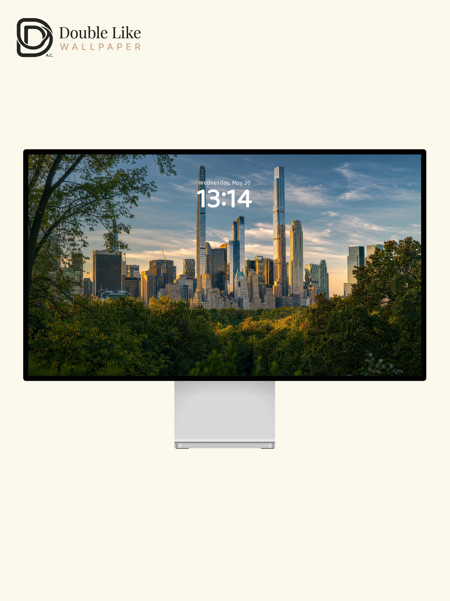 New York City Skyline Park View Afternoon Aesthetic Wallpaper Pack [#ZJYR005]