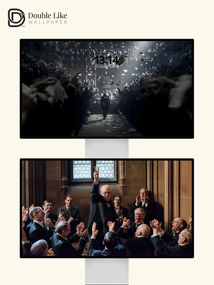 Darkest Hour Winston Churchill Movie Aesthetic Minimalist Wallpaper Pack [#ZMY526]