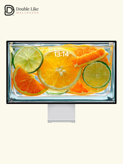 Fresh Summer Citrus Water Cheerful Photography Wallpaper Pack [#ZJYX0516]