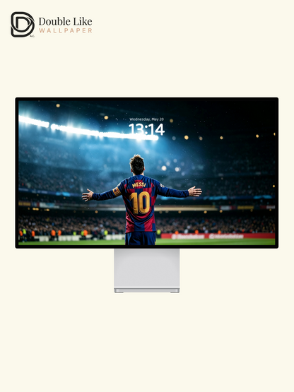 Messi stadium‑back inspirational live wallpaper pack for phone,PC & tablet [#HWWc009]