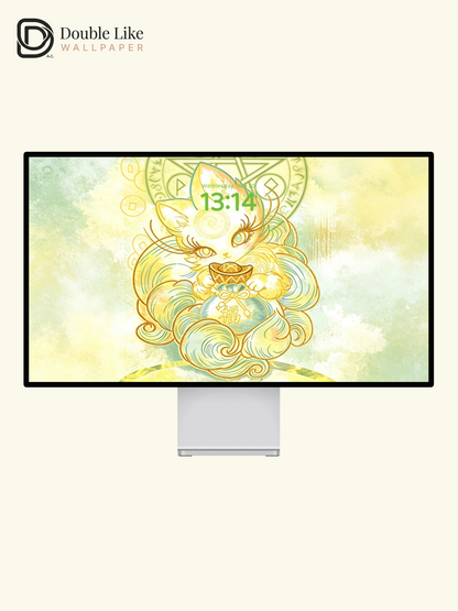 Wealth Wallpaper | "Fortune Fox", attracts wealth and blessings, draws opportunities and good
luck [#HWWx005]