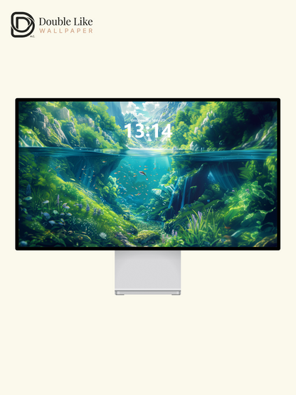 Mountain Lake Underwater Nature Anime Inspired Wallpaper Pack [#WGF048]
