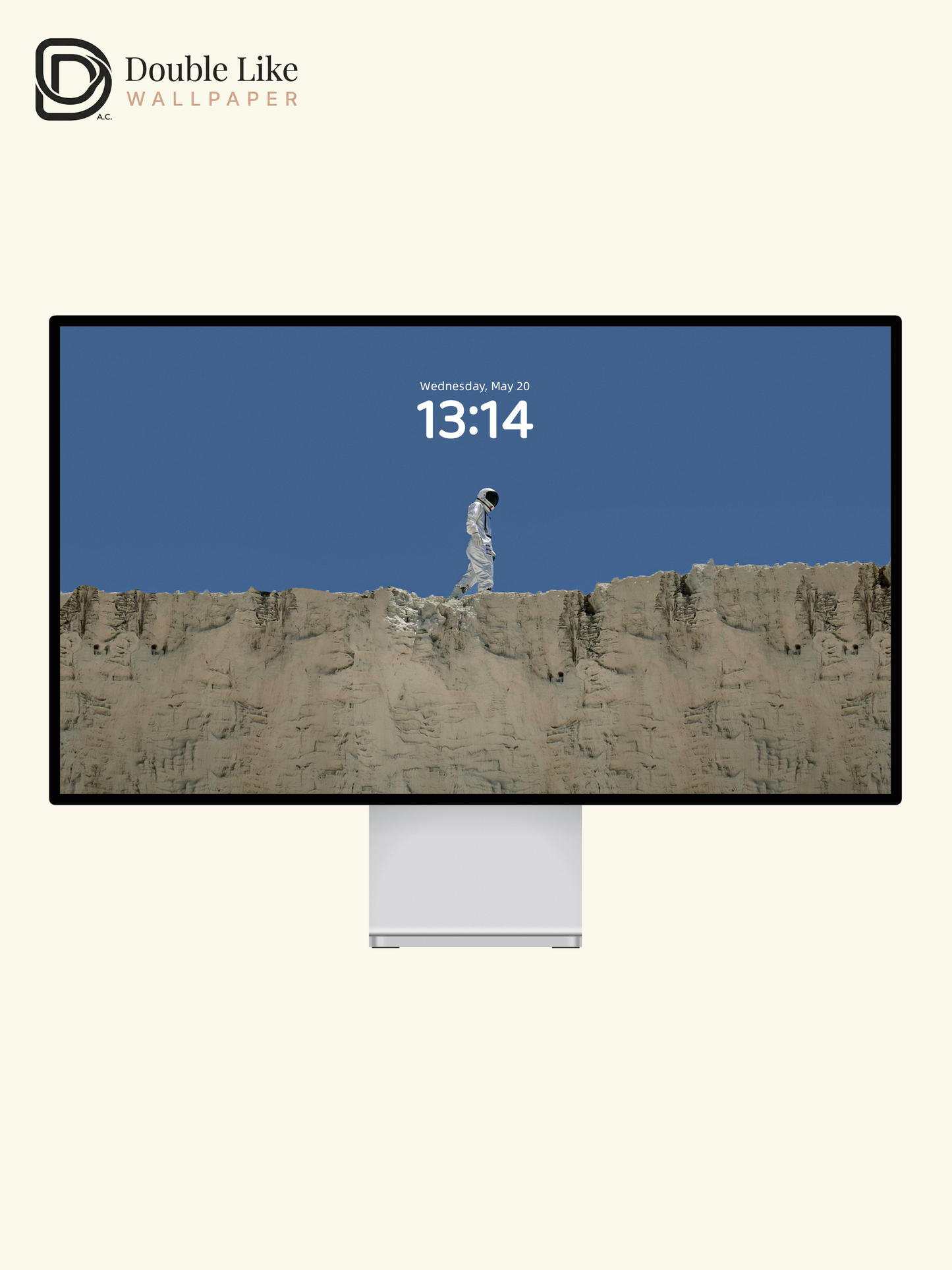 Minimalist Astronaut Sci-Fi Sky Blue Aesthetic Wallpaper Pack [#ZMY521]