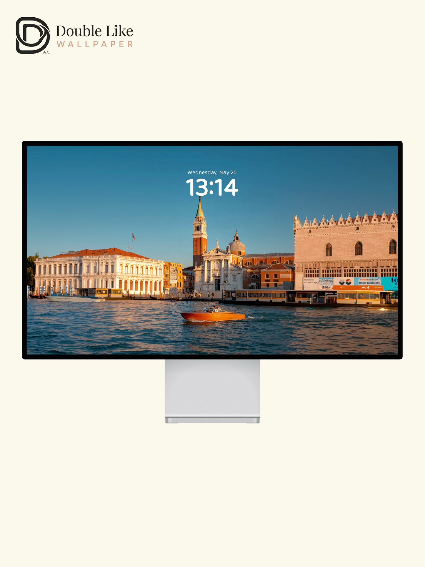 Venice Grand Canal Golden Hour Speedboat Aesthetic Wallpaper Pack [#JJ1381]
