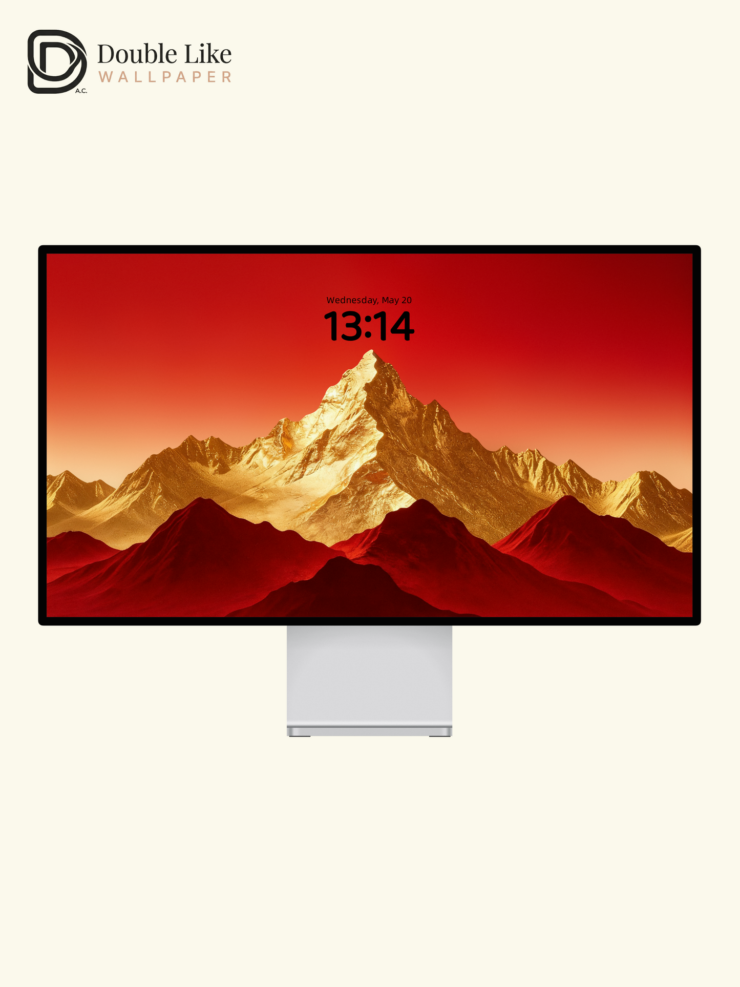 Red Lucky Golden Mountain Motivational Full Device Wallpaper Pack [#LFHL30108]