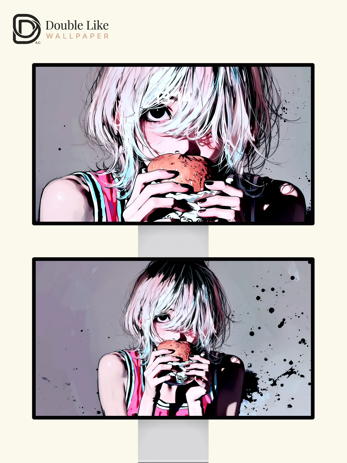 Anime Streetwear Girl Aesthetic Burger Wallpaper Pack [#HW1488]