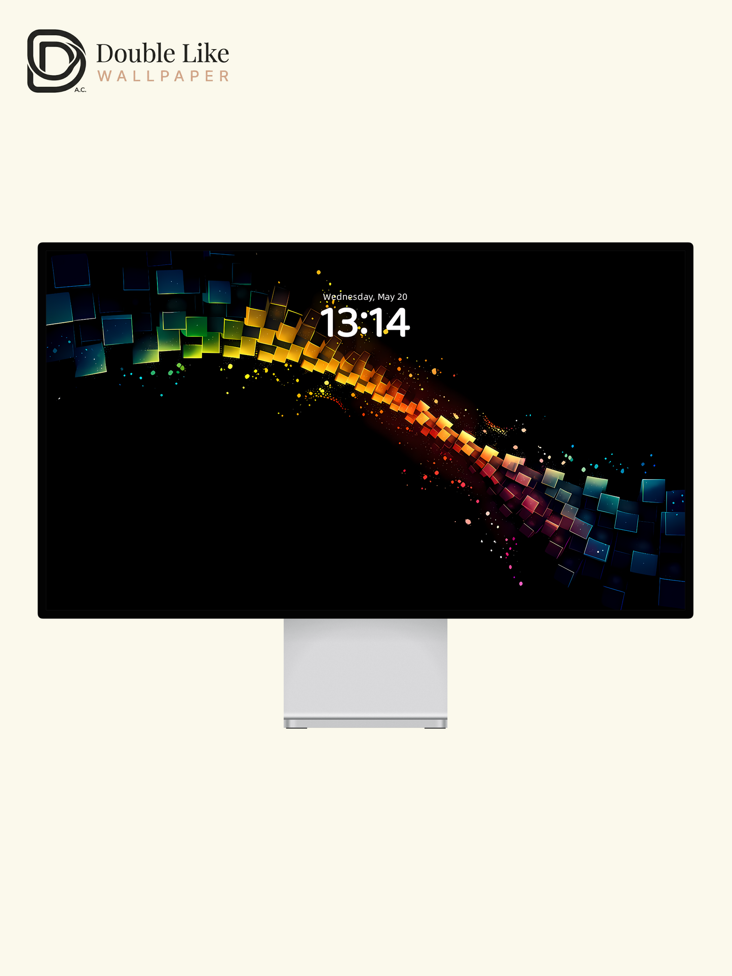 Abstract Neon Geometric Cubes Multi Device Wallpaper Pack [#LFHL1054]