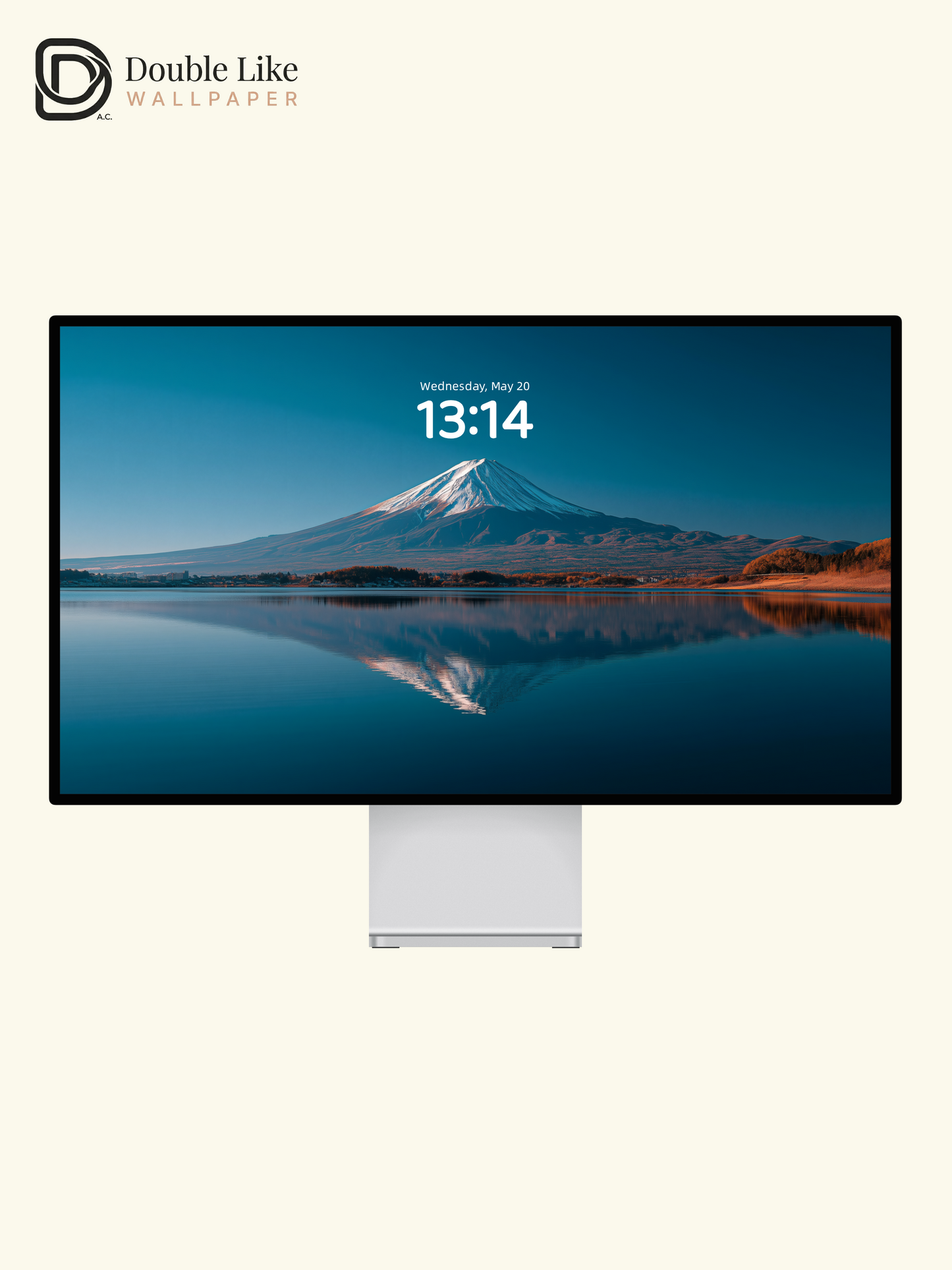 Mount Fuji Snow Peak Lake Reflection Landscape Wallpaper Pack [#ZJYX2528]