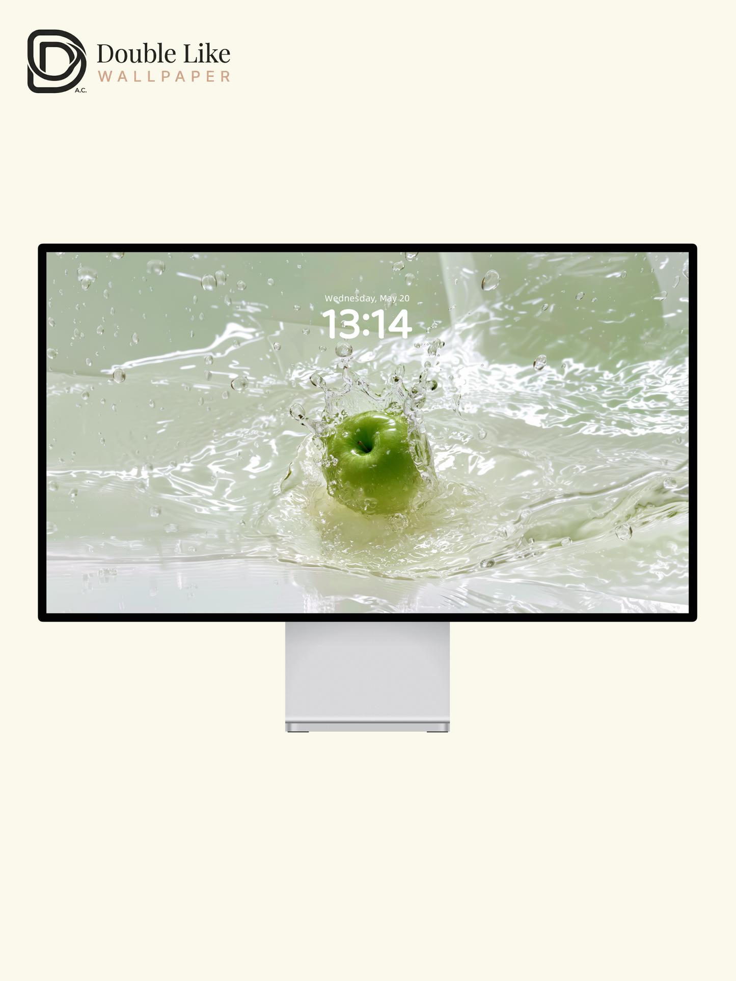 Fresh Green Apple Water Splash Aesthetic Wallpaper Pack for Phone and Desktop [#JJ1371]
