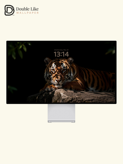Dark Light Lone Tiger Lonely Inspirational Minimal Wild Aesthetic Wallpaper Pack [#LFHL30415]