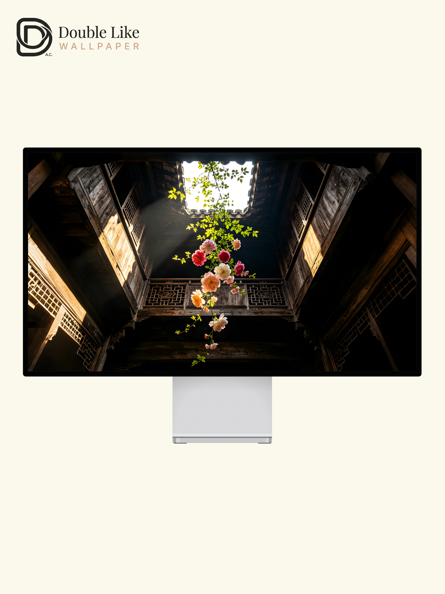 Chinesestyle Courtyard Floral Aesthetic Cinematic Light Wallpaper Pack [#ZMY480]