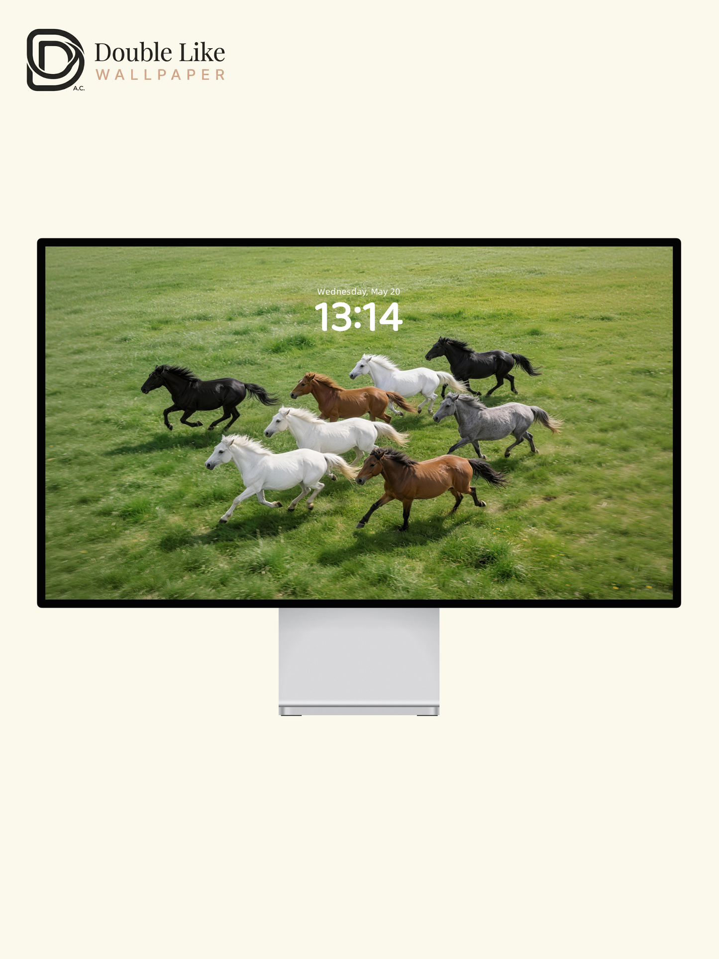 Galloping Herd Horses Inspirational Grassland Wallpaper Pack [#LFHL30123]
