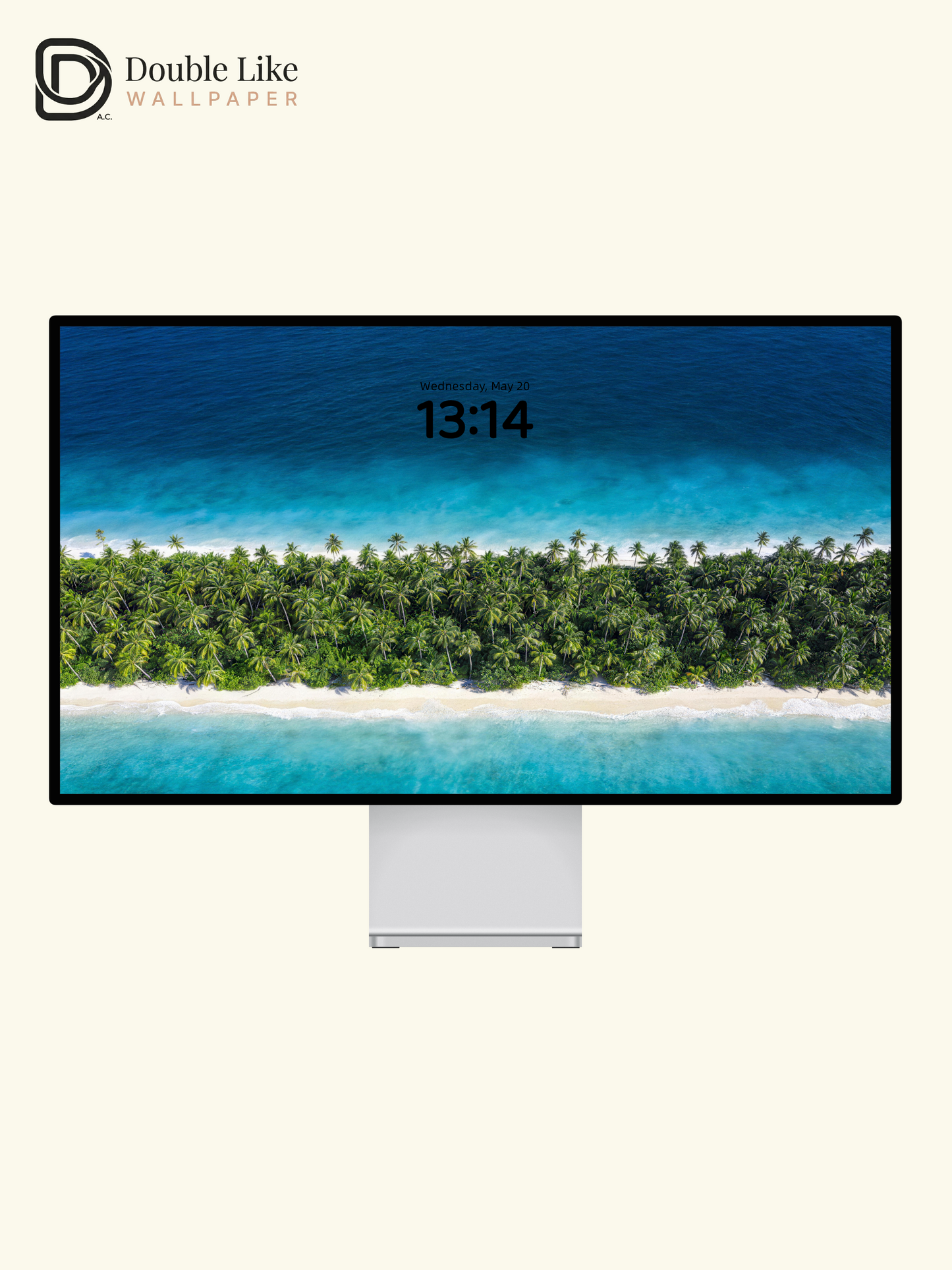 Turquoise Ocean Coconut Island Healing Landscape Wallpaper Pack [#LFHL30502]
