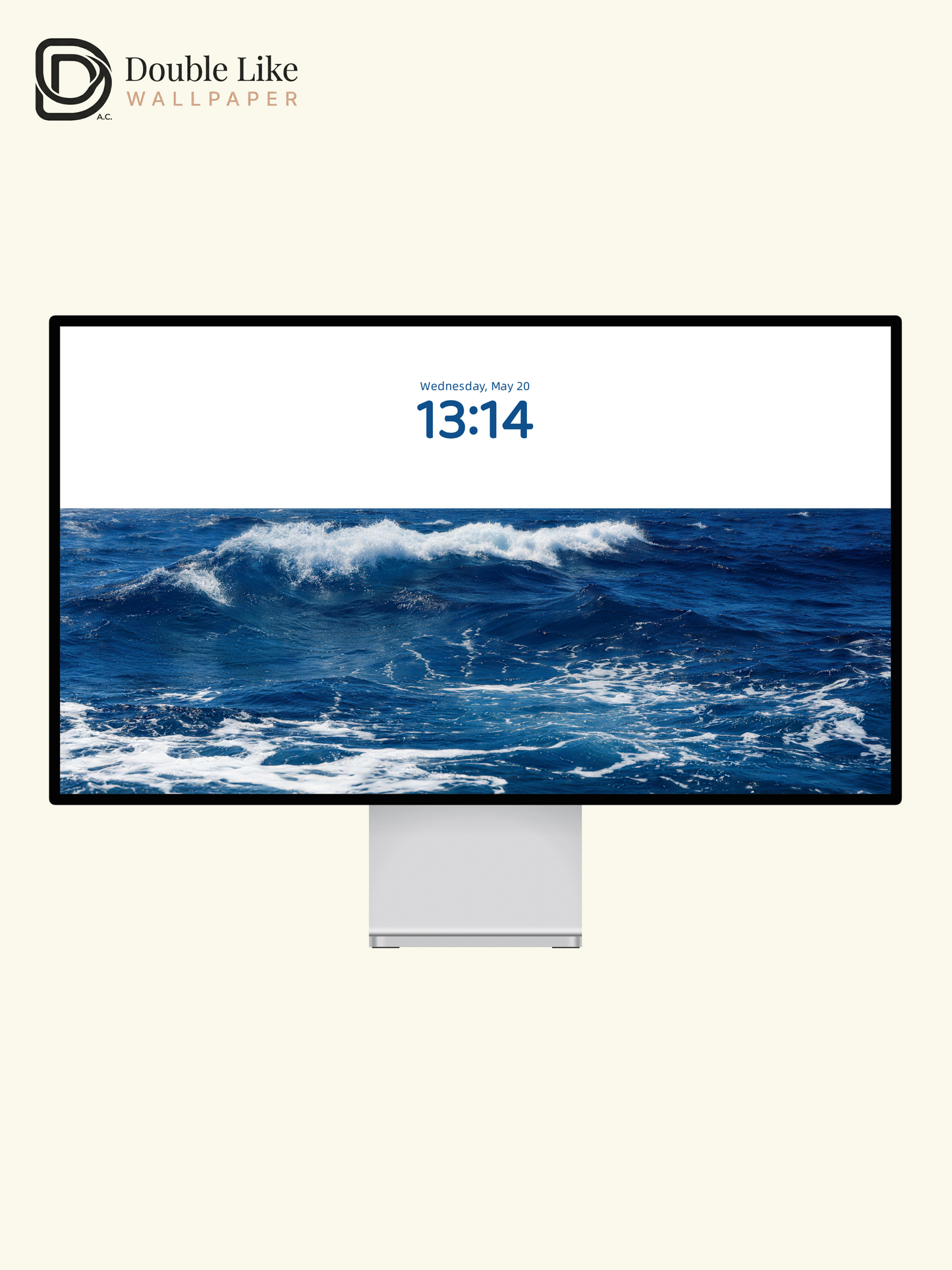 "Wave & White Space" Fresh Minimalist Ocean Wallpaper Set [#LFHL30519]