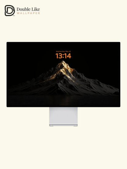 Black Gold Gilded Mountain Aesthetic Wallpaper Pack [#LFHL30309]
