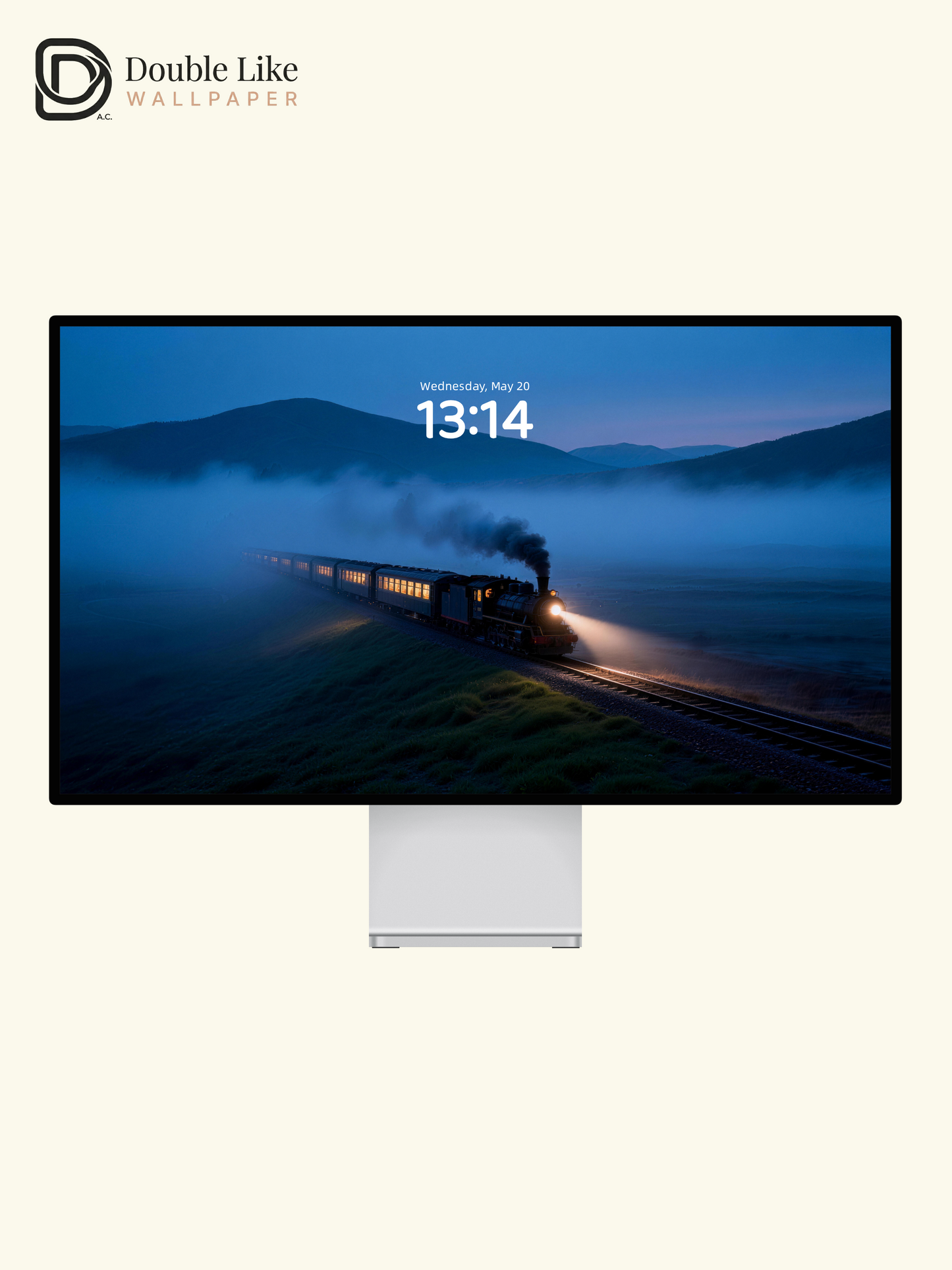Misty Mountain Steam Train Atmospheric Landscape Wallpaper Pack [#LFHL30203]