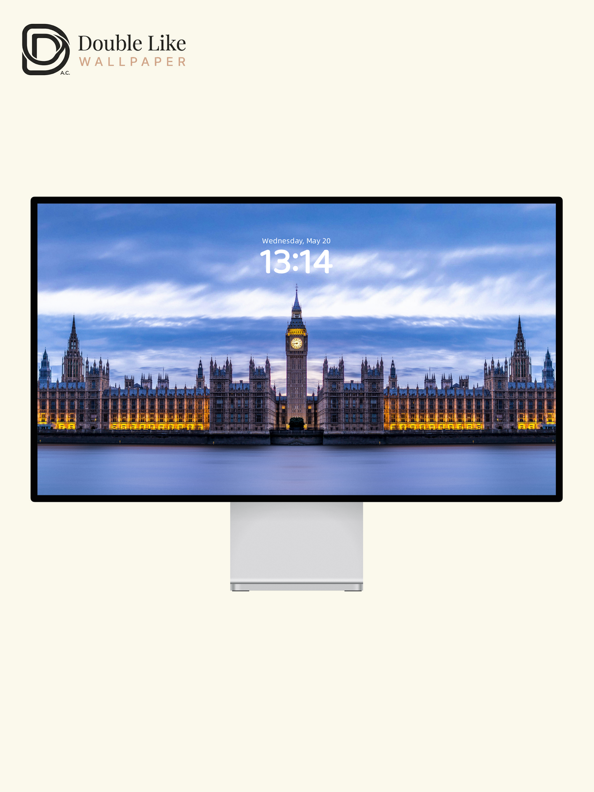 London Big Ben & Westminster Palace Symmetrical Blue Hour Wallpaper Pack [#JJ230805]