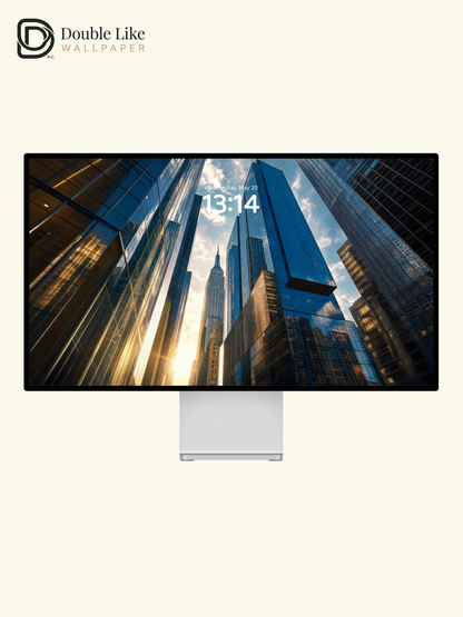 New York City Skyscraper Low Angle Daylight Aesthetic Wallpaper Pack [#ZJYR007]