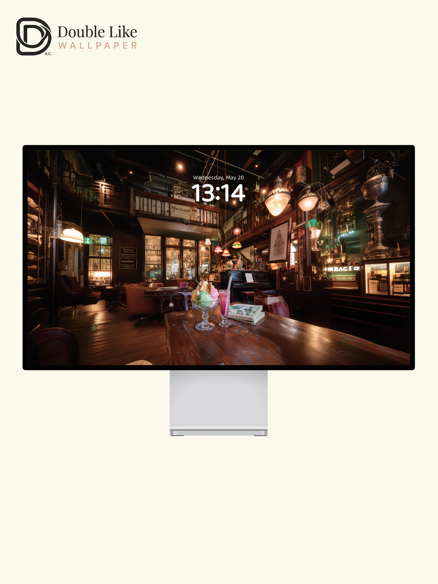 Vintage Cafe Coffee Time Ice Cream Cozy Ambient Aesthetic Wallpaper Pack [#JJ1361]