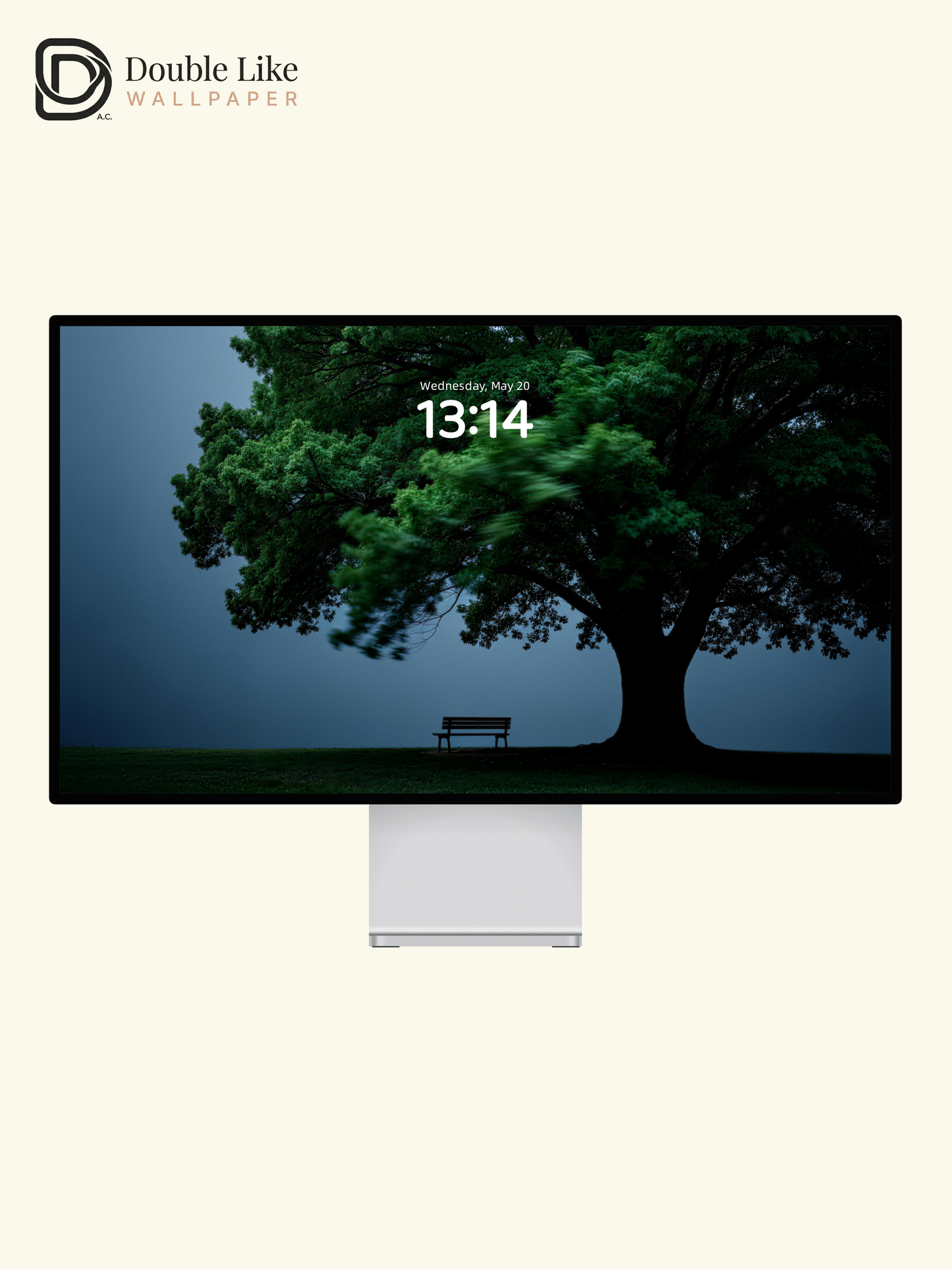Lonely Tree Empty Bench Solitude Scenic Wallpaper Pack [#LFHL30303]