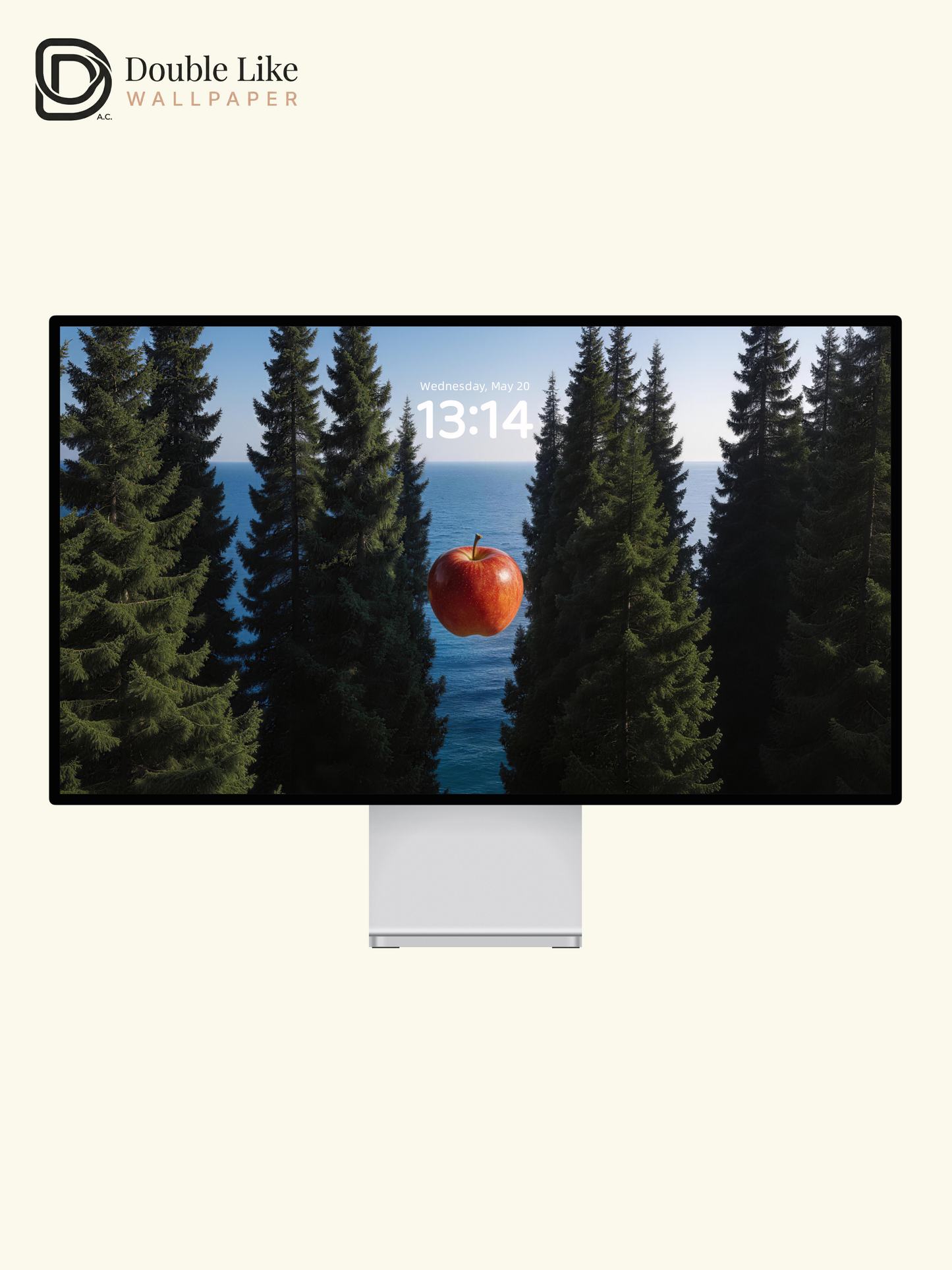 "The Floating Apple" Surreal Forest & Sea Wallpaper Set [#LFHL30512]