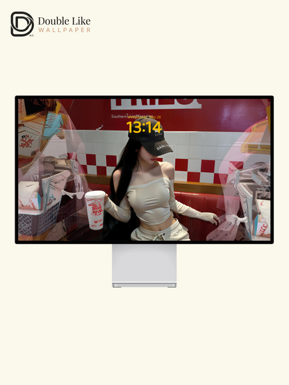 Happy Refuel Stop | Trendy Girl Wallpaper Pack [#gjc2606011]