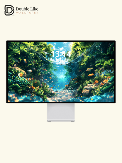 Tropical Ocean Underwater Nature Anime Inspired Wallpaper Pack [#WGF046]
