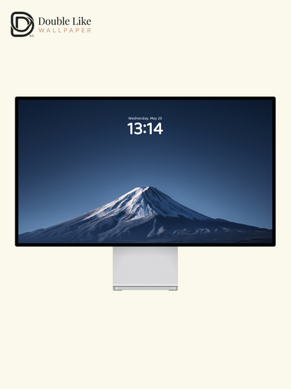 Mount Fuji Minimalist Snow Peak Deep Blue Aesthetic Wallpaper Pack [#JJ21002]