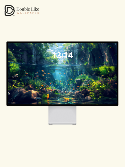 Dreamy Underwater River Fantasy Forest Aesthetic Wallpaper Pack [#WGF020]