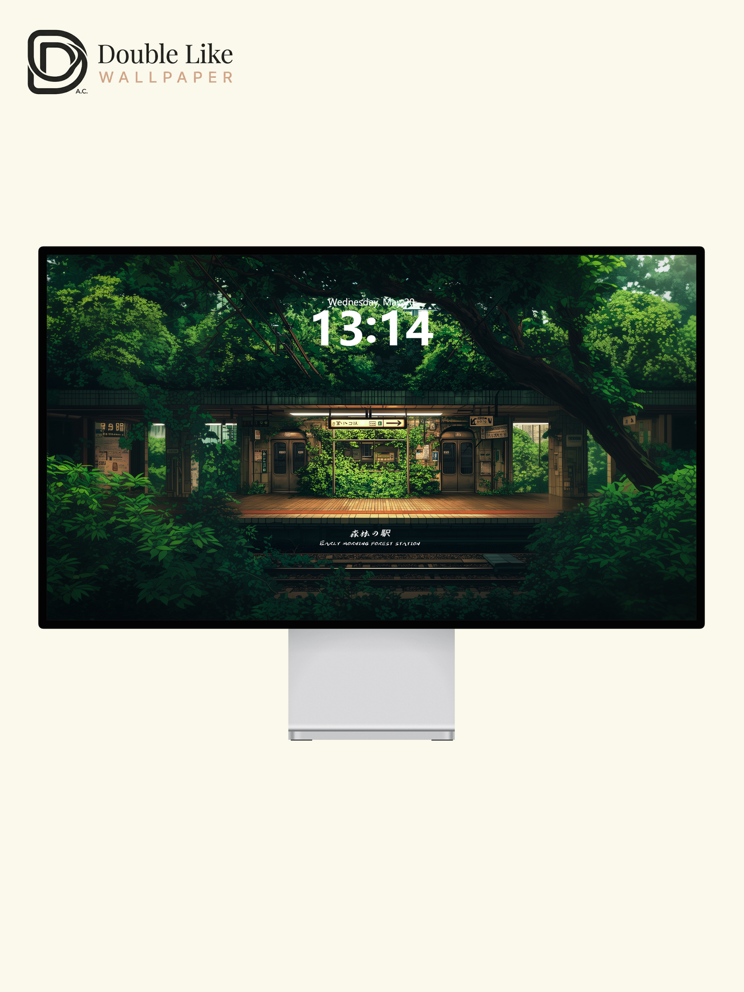 Early Morning Forest Train Station Healing Anime Aesthetic Wallpaper Pack [#WGF017]